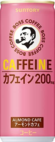 ドライブにはエナドリ！『BOSS カフェイン アーモンドカフェ』のかわいい桃色に騙されるな