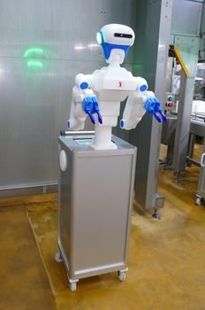 イチビキ、惣菜製造に人型協働ロボットを導入