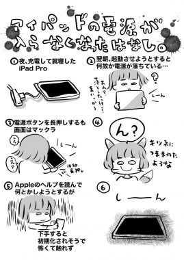 絵描きさんの「iPadの電源が入らなくなった話」が話題、原因はまさかの!?