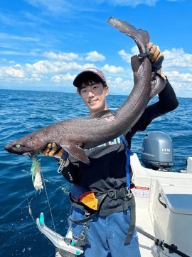 深海魚ハンター西野勇馬さん　超激レア深海ザメ「イチハラビロウドザメ」を捕獲