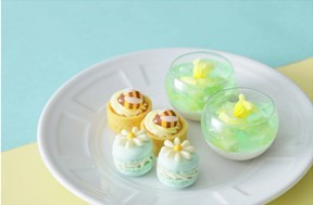 黄色と緑色のバイカラーが最高にキュート！レモンとメロンの風味が爽やかな「プリンセスバイカラーアフタヌーンティー～Lemon Yellow＆Melon Green～」販売