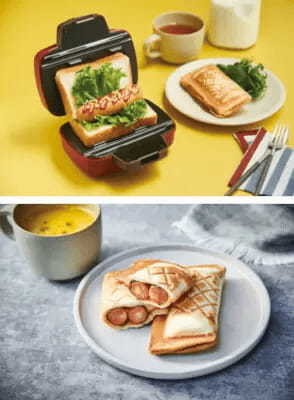 カワイイホットサンドが完成！　レコルト「プレスサンドメーカー ミニ」