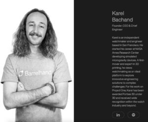 【3Dプリントで作られた複雑時計って!?】サンフランシスコに拠点を置く新鋭、Barrelhand（バレルハンド）に注目