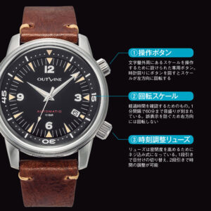 【日本製機械式で4万円台】コンプレッサーケースを使った1960年代の潜水時計を38mmケースで再現!(OUTLINEニュース no.65)