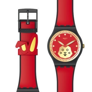 【新作時計ニュース】文字盤にも遊環にもウサギをデザイン!?　ニューイヤーを祝した“スウォッチ”の最新モデルに注目