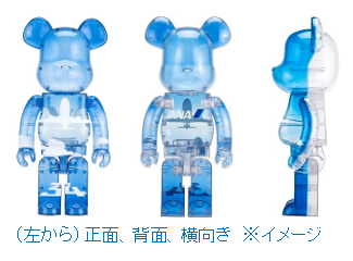 ベアブリックとのコラボで人気のクリア仕様が、特大サイズになって登場！『BE@RBRICK for ANA ANAブルースカイ1000％』サイズ、A-styleにて2月7日（火）より抽選エントリー開始