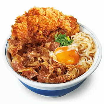 かつやが5年ぶりに「牛すき焼きとチキンカツの合い盛り」を期間限定で、牛肉20％増量