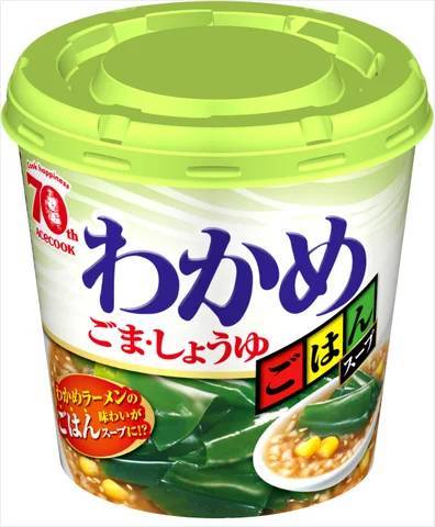 わかめごはんスープ　ごま・しょうゆ　新発売