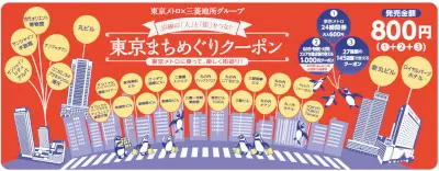 三菱地所グループの商業施設で使える1000円オフクーポン、東京メトロ24時間券など3点セットで800円！　期間・数量限定で販売