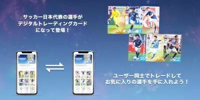 サッカー日本代表デジタルトレーディングカードをゲットしよう！　クレディセゾンがキャンペーン中