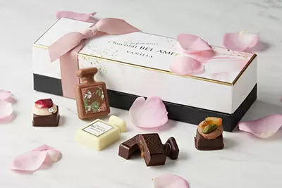 ショコラ専門店「ベルアメール」よりインパクト大のカカオや香水をモチーフにした新作チョコレートが登場！