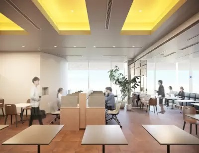 ワークラウンジ「goodoffice二子玉川」、玉川高島屋S.Cにカフェ併設型でオープン