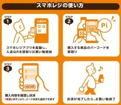 専用アプリ「セブンスマホレジ」を使ったセルフ決済、全国のセブン‐イレブン51店舗に拡大