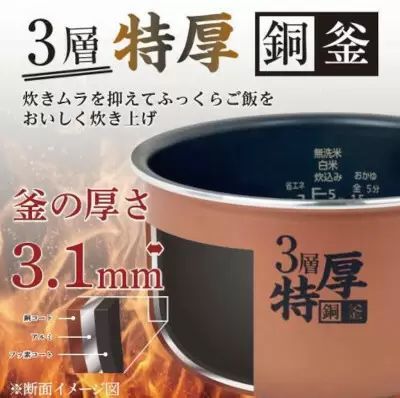 ローストビーフやサラダチキンも簡単に作れる温度調節機能付き炊飯器、ビックカメラが販売