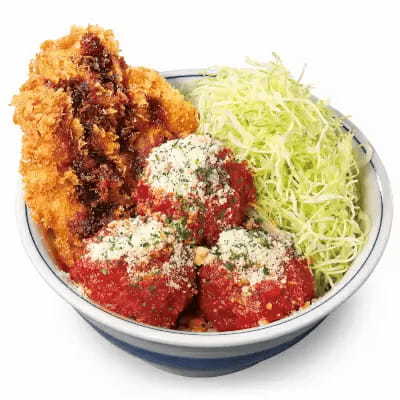 「かつや」が春の新作を発売、「鶏だんごとチキンカツの合い盛り」を期間限定で
