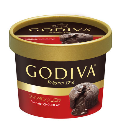 なめらかに溶け出すチョコレートソースを閉じ込めたデザートアイスクリームゴディバ カップアイス「フォンダンショコラ」