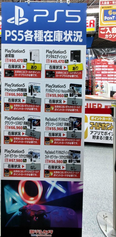 品薄のPS5がついに買えるかも！ヨドバシカメラの在庫状況が話題