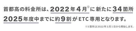 3月1日・4月1日からETC専用になる首都高料金所は？