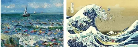 八景島シーパラダイス　海洋汚染問題をアートで表現「“名画になった”海 展」