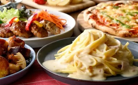 食べ放題が10分拡大の55分間に！1099円で和洋中の料理が楽しめる