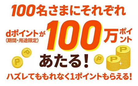 ドコモから1人100万ポイントのお年玉！　「Amazonアカウント」との連携で抽選でdポイントプレゼント！