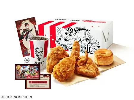 KFC、「原神」とコラボした「マジシャンパック」！ネットオーダーで購入するとアクスタが抽選で当たる