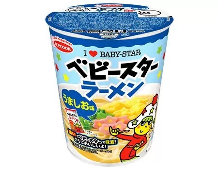 ベビースターラーメンのカップめん第二弾！　うましお味が登場！