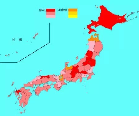 インフルエンザ患者報告数は13万人超と前週よりも3万人増、東京都は1500人増