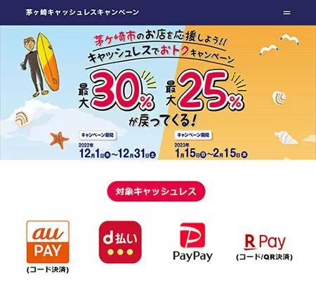 PayPay・楽天ペイ・d払い・au PAY　2022年12月のキャンペーンまとめ【自治体編】