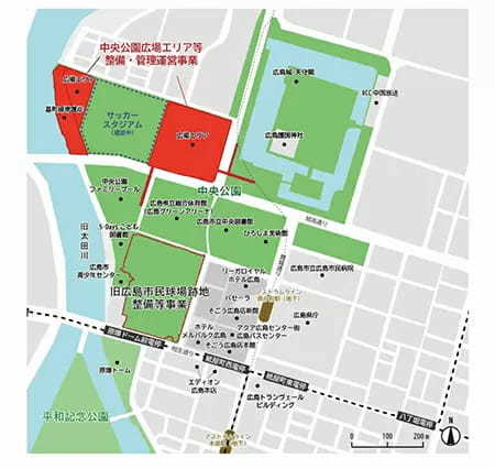 広島市中央公園に「ACTIVE COMMUNITY PARK」設置へ、NTT都市開発やエディオンなど