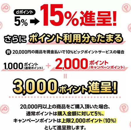 ビックカメラ、dポイント3倍キャンペーン開催決定　5月14日から31日まで