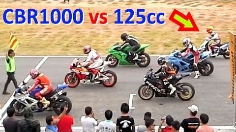 1,000ccのバイクレースに125ccのスクーターが参戦したら予想外の結果に！