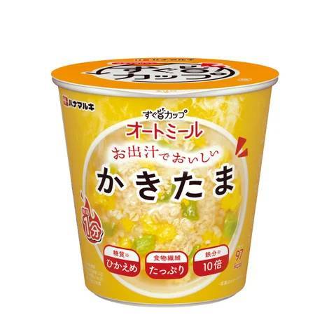 ハナマルキが拡大するオートミール市場に参入! 人気商品「すぐ旨カップ」より即席『オートミールシリーズ』が新登場 ~「かきたま」「海苔わさび」「鶏白湯」の3品発売~