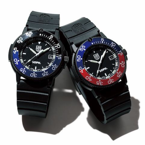 「Luminox」とファッションブランド「SOPH.」のWネーム腕時計