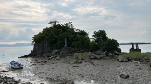 【八代市】水の上に神社！球磨川と八代海の間にある水島を守護する神秘的な龍神社