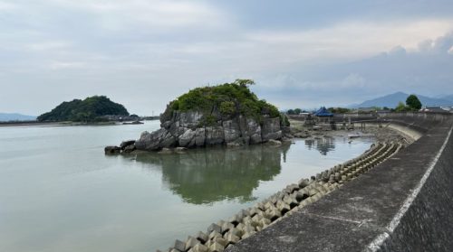 【八代市】水の上に神社！球磨川と八代海の間にある水島を守護する神秘的な龍神社