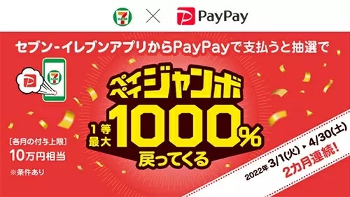 本日からPayPayで最大1000％が戻ってくるチャンス！　対象店舗は？