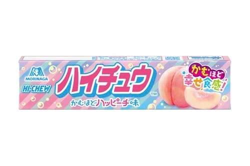ハイチュウをかんで幸せをかみしめよう「ハイチュウ＜かむほどハッピーチ味＞」2月14日より 新発売！「ぷにしゃりハイチュウアソート」２月中旬よりリニューアル
