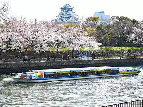 大阪水上バス、「大阪城お花見クルーズ」の一般予約受付を開始