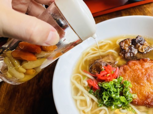 【熊本市中央区】上の裏通りでゆったり、ソーキそばランチを食べられる！～和・ガンセ～