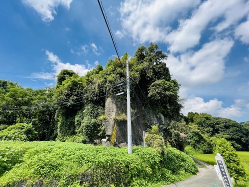 岩の中から水流が聞こえるという「鳴岩」そしてそのそばで絶えた命～熊本市西区花園