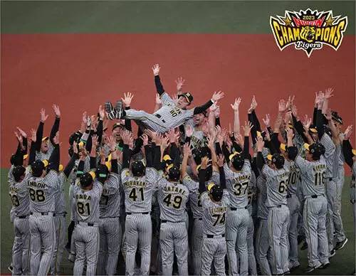 阪神タイガースの38年ぶり日本一を記念した「アートパネル」