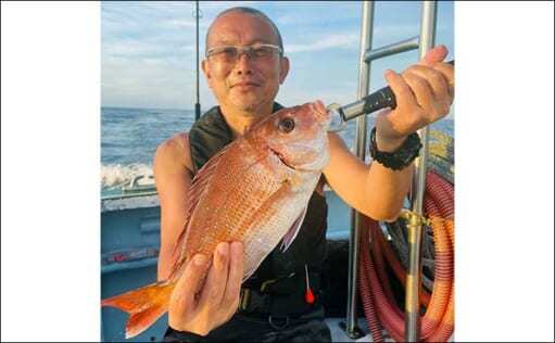 午後船で楽しむ「ひとつテンヤマダイ」釣り　魚種多彩にヒット連発