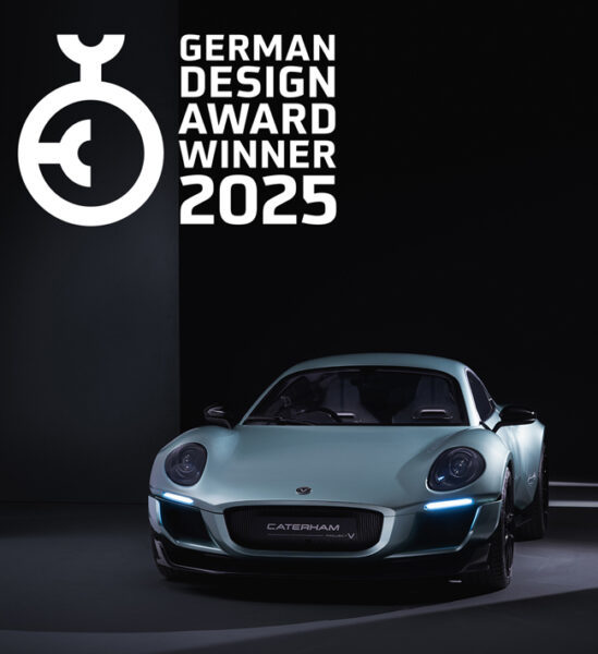 ケータハムの次世代EVスポーツクーペ「プロジェクトV」がドイツの国際デザイン賞「German Design Award 2025」を受賞