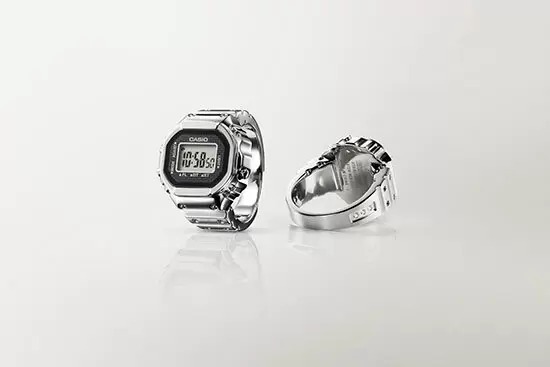 カシオ初のリング型デジタルウオッチ「CASIO RING WATCH CRW-001」