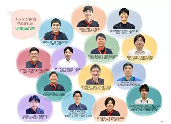 上新電機、2022年度の「イクメン休暇取得率」100％達成！