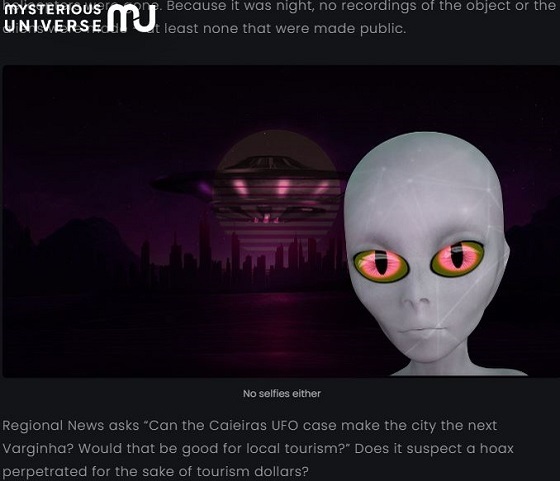 墜落UFOから逃げた宇宙人をブラジル軍が追跡!? 昨年6月に発生、封殺された超タブー「カイエイラス事件」