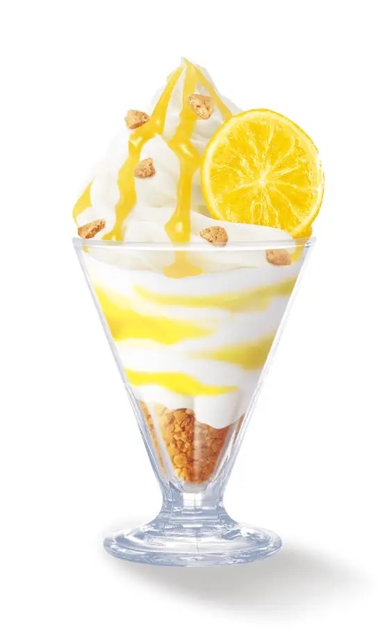 春夏にぴったりなパフェ仕立て　甘く濃厚な味わいのクリームと爽やかなレモンのハーモニー　ミニカップ『レモンクリームパフェ』4月25日(火)より期間限定新発売！