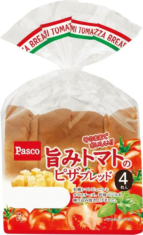 トマトの旨みをギュッと凝縮!「旨みトマトのピザブレッド 4枚入」2023年5月1日新発売