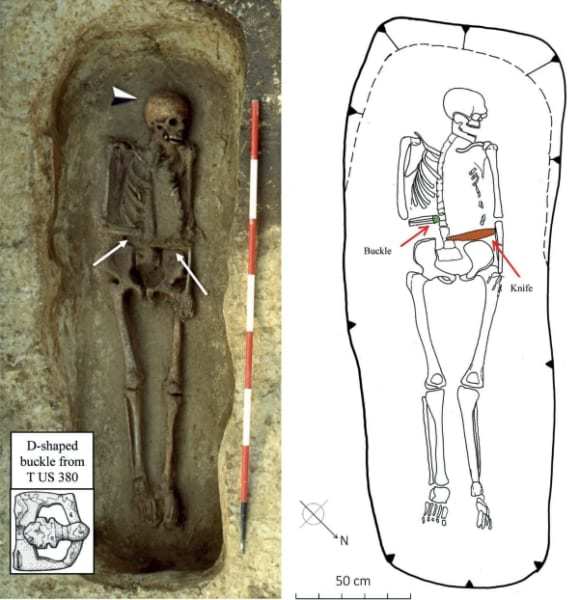 右腕を「刃の義手」にした中世イタリアの戦士の遺体が見つかる